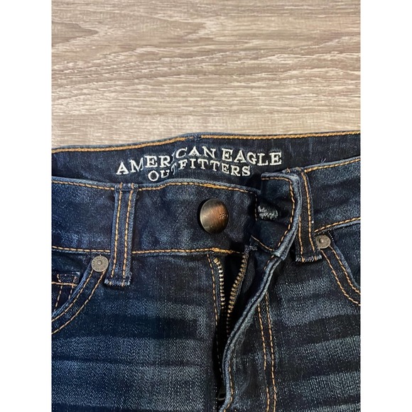 Women’s American Eagle MIDI cut off jeans shorts 00 - Picture 3 of 5